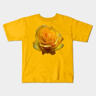 Stunningly Beautiful Yellow Rose Artistic Cut Out Kids T-Shirt